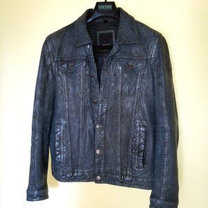 Mauritius Leather GEOFF "Trucker" Jacket . size Men's S